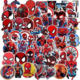 Set 100 Miếng Dán Sticker Hình Người Nhện - Chống Nước - Làm Đồ Trang Trí Vali | Tủ Lạnh | Macbook | Xe