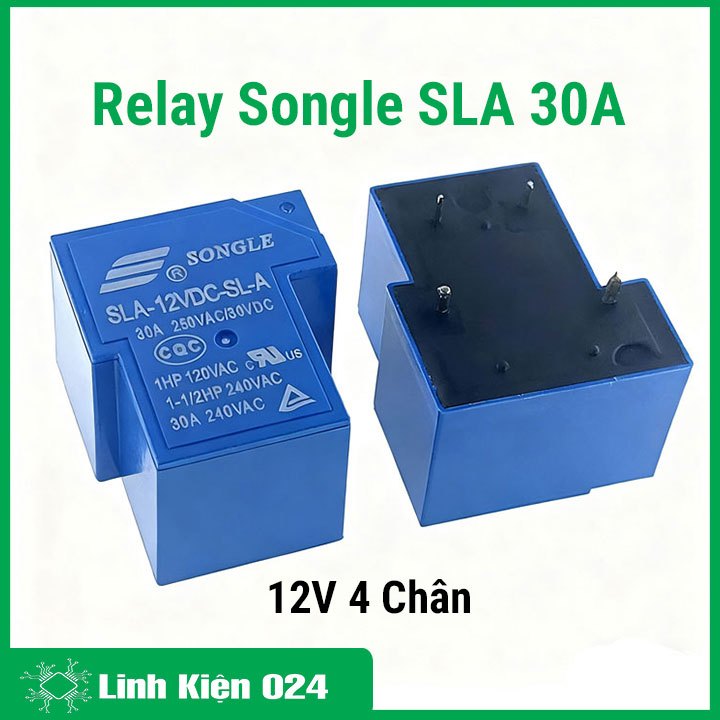 Relay Songle SLA 30A - 12V 4 Chân