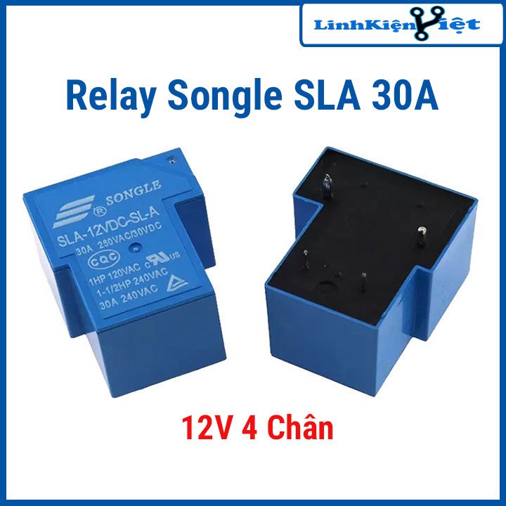 Relay Songle SLA 30A - 12V 4 Chân
