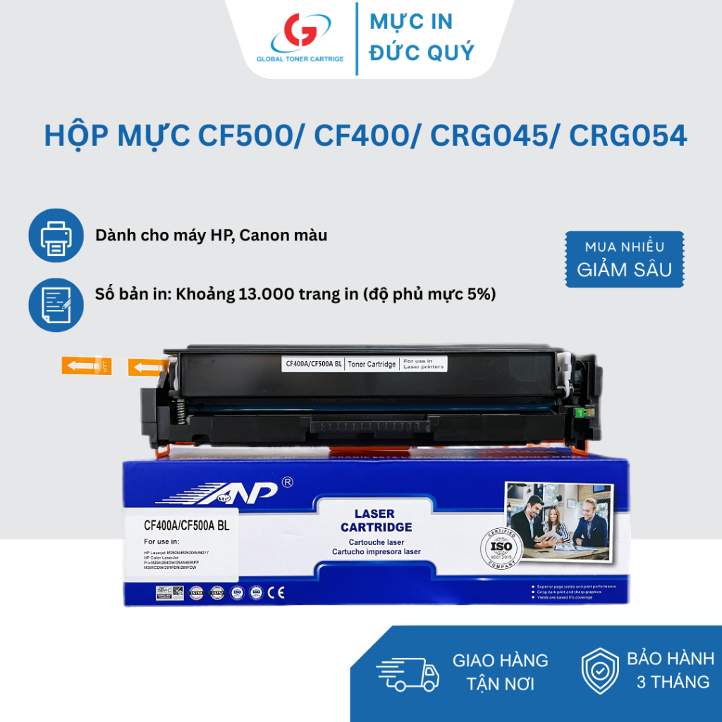 Hộp Mực 054 BK/C/Y/M cho máy in Canon LBP621Cw/ 623Cdw/ MF641Cw/ 643Cdw/ 645Cx chất lượng