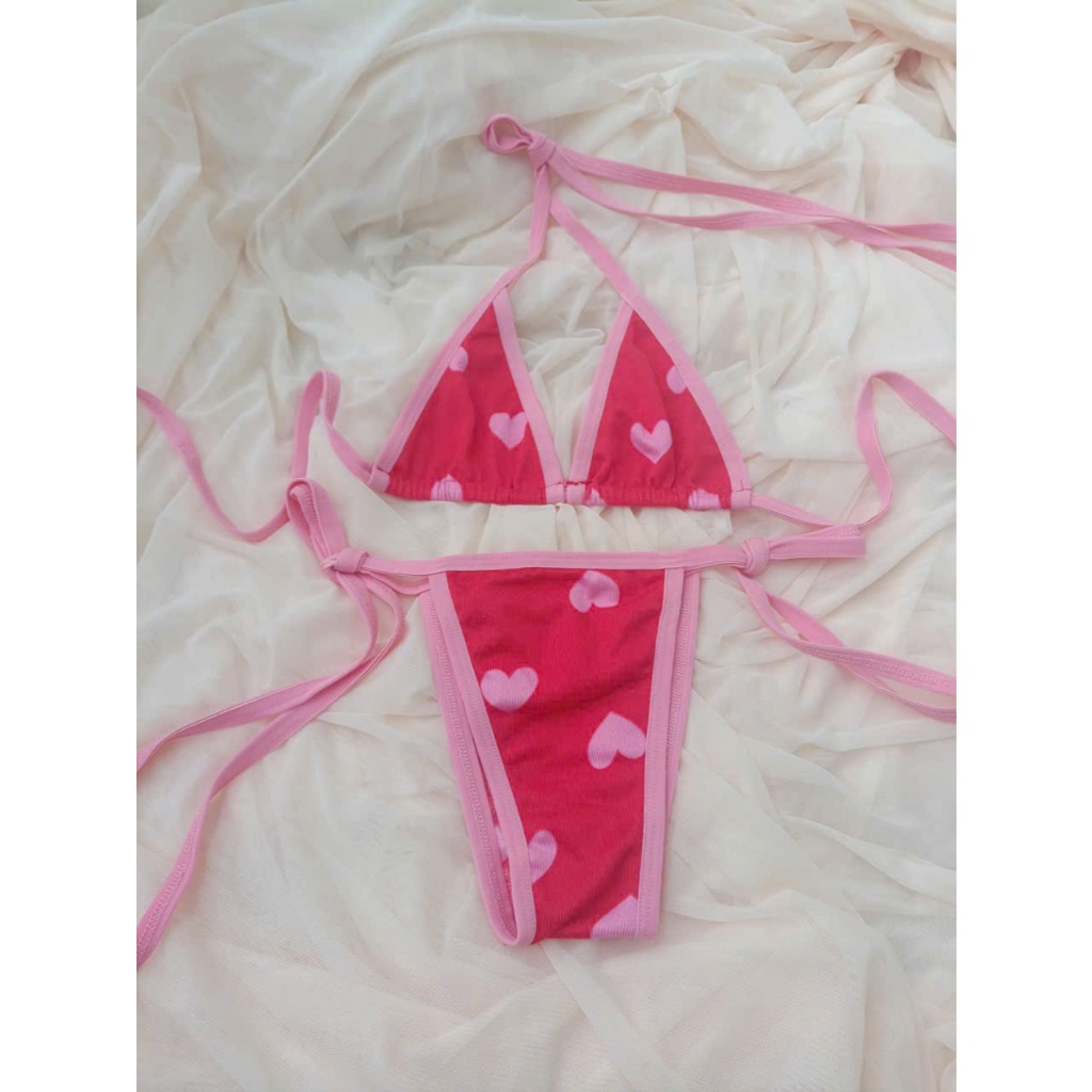 Bộ đồ lót lọt khe bikini hai mảnh bốc lửa vải lụa mềm - Bk029 LUÔN CHE TÊN SẢN PHẨM- hoả tốc - Helen