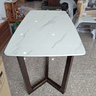 Bàn ăn chân concorde mặt đá ceramic; Bàn mặt đá/Bàn đá