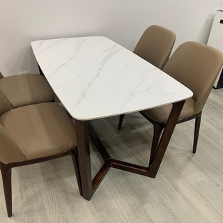 Bàn ăn chân concorde mặt đá ceramic; Bàn mặt đá/Bàn đá