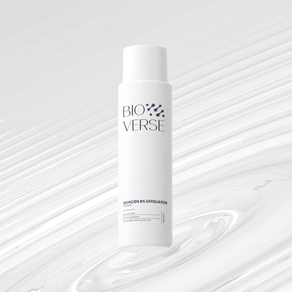 Ảnh 3 của Toner Bioverse Quacids 8% Exfoliator tẩy da chết hóa học, giúp làm sạch, tái tạo, giảm mụn.