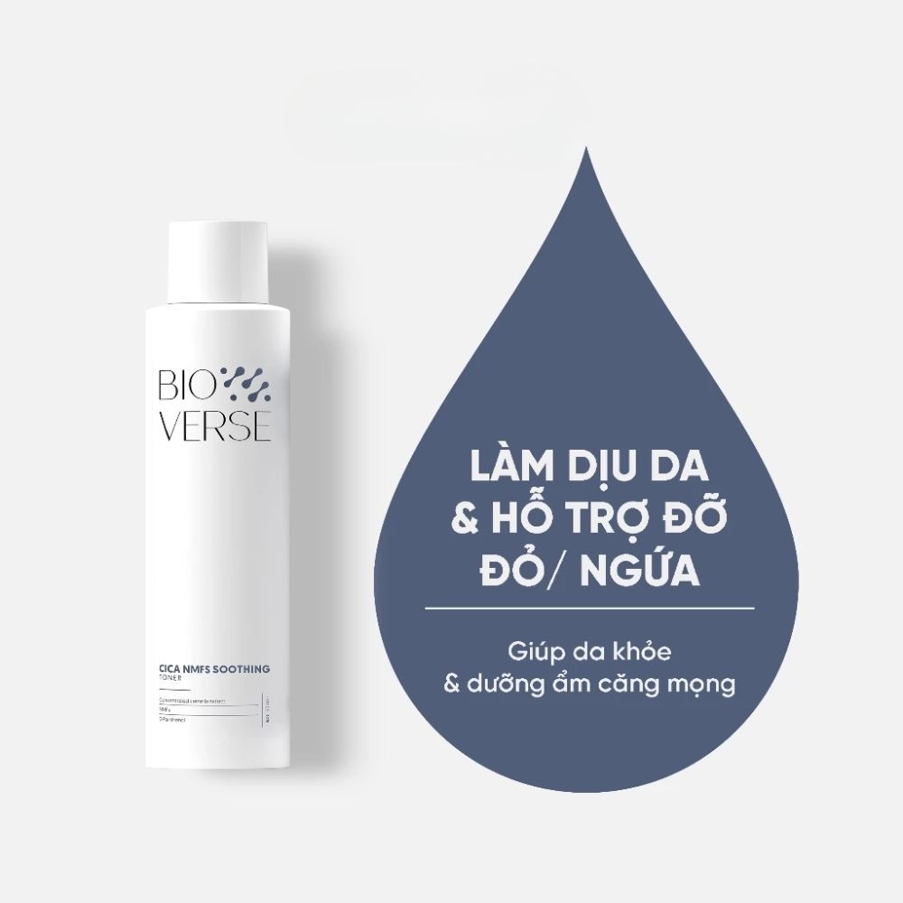 Ảnh 2 của Toner Bioverse Cica NMFS Soothing làm dịu, phục hồi, cấp ẩm cho da.