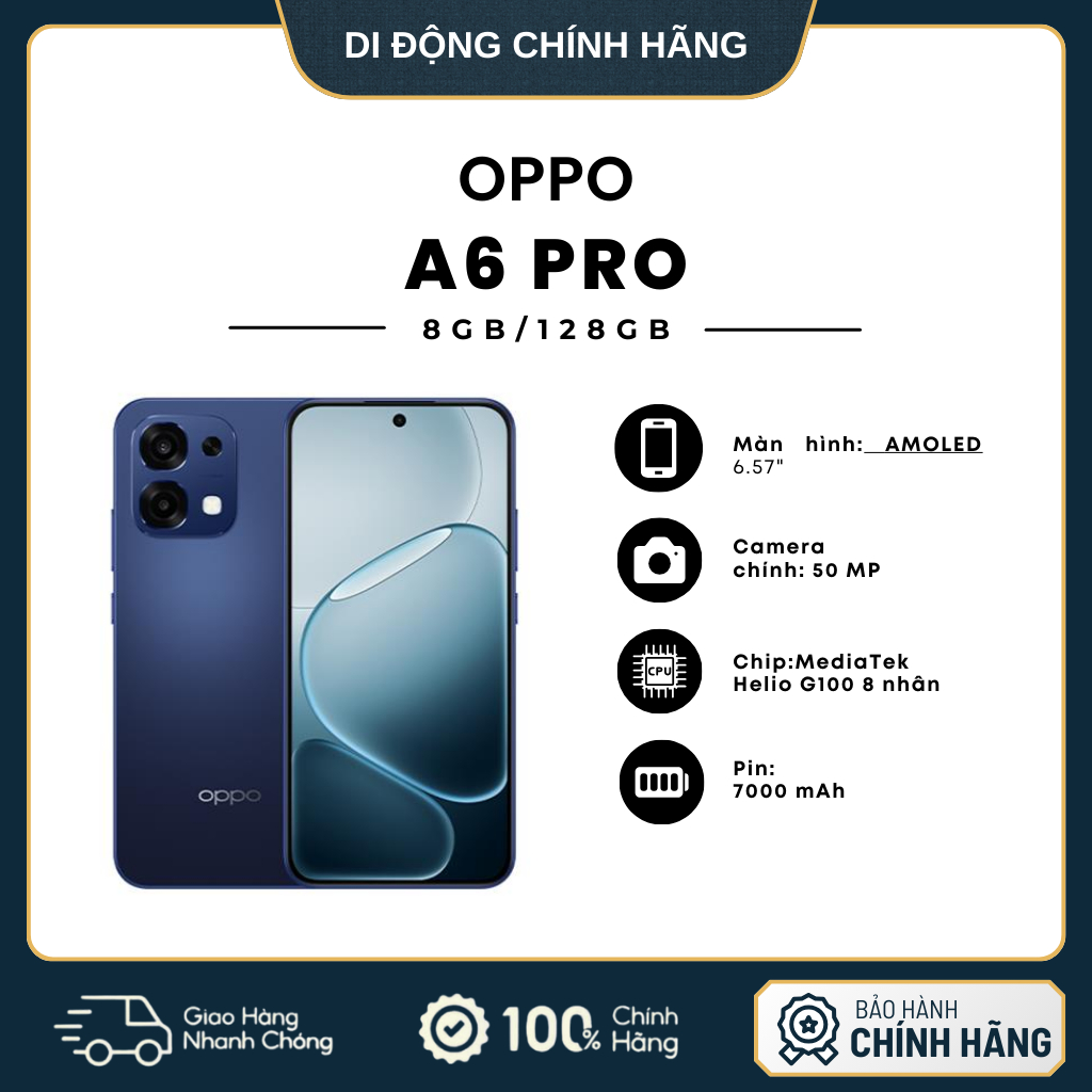 Điện thoại Oppo A6 Pro 8GB/128GB - Hàng Chính Hãng