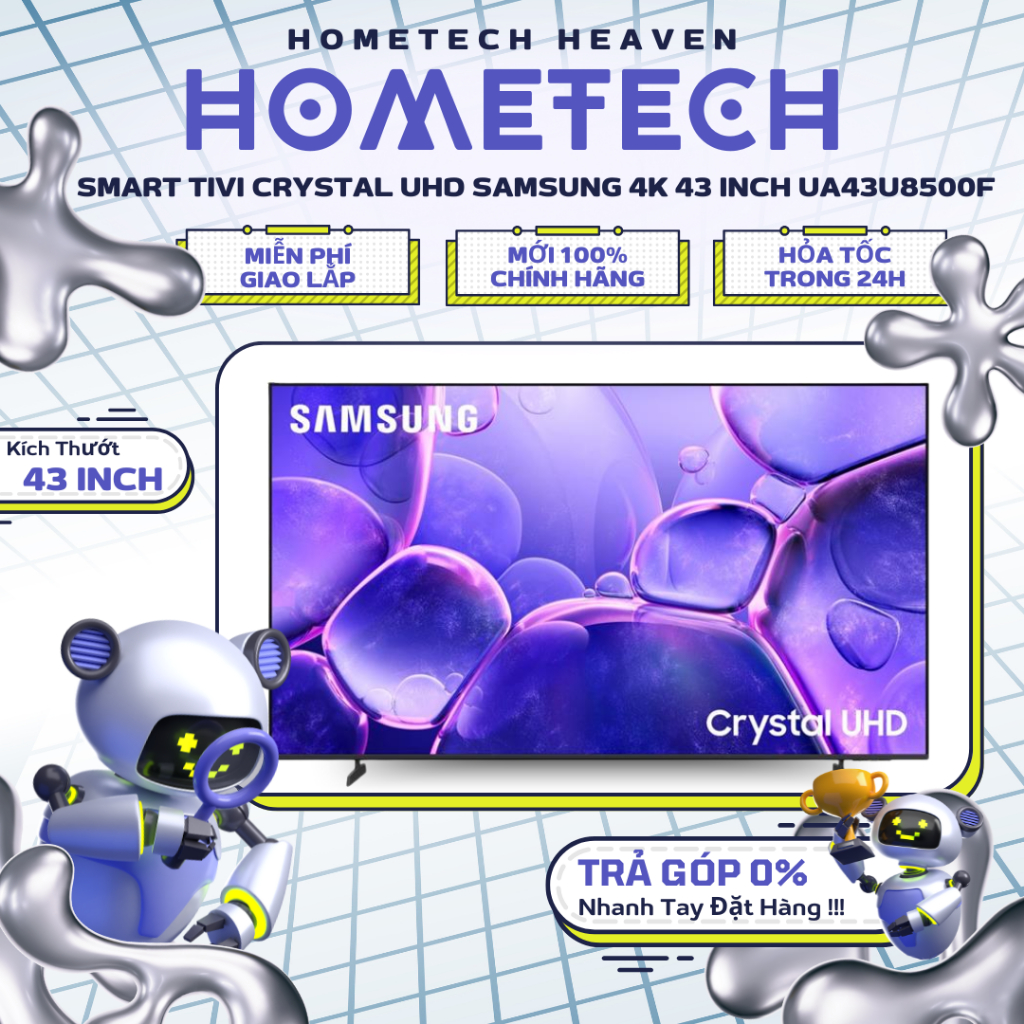 UA65U8500F/UA55U8500F/UA43U8500F Smart Tivi Crystal UHD Samsung 4K 65/55/43 inch - BH CHÍNH HÃNG