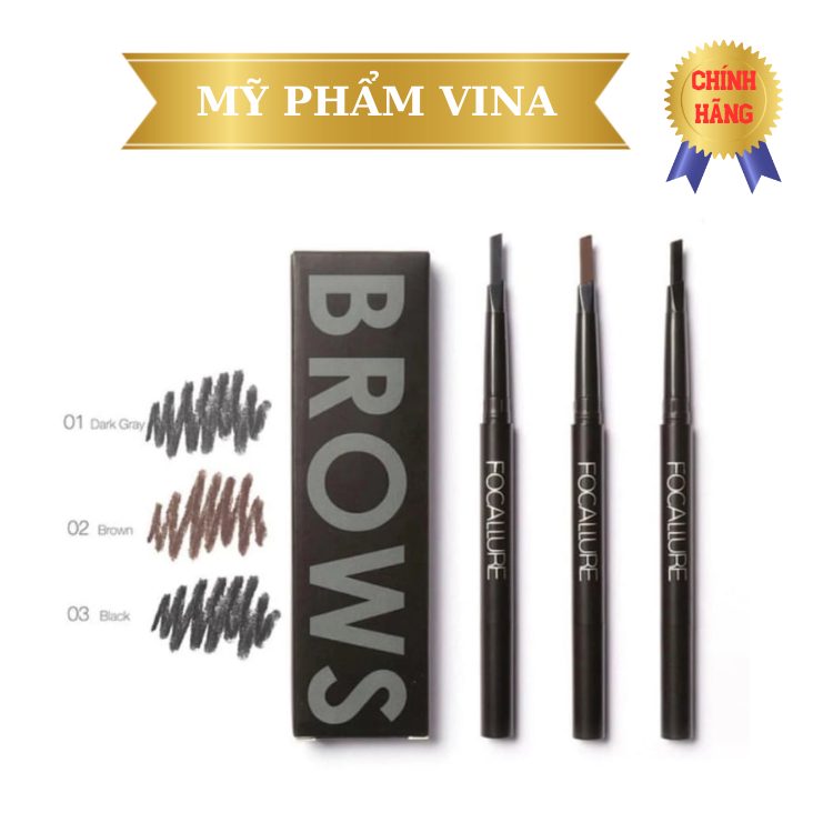 Chì Kẻ Mày Bền Màu Lâu Trôi Focallure Auto Brows Pen FA18