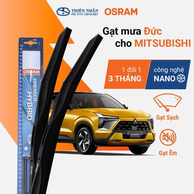 Cặp Gạt Mưa Ôtô OSRAM Cho Xe MITSUBISHI - Ngàm Móc U Phù Hợp Nhiều Dòng Xe - Dễ Dàng Lắp Đặt