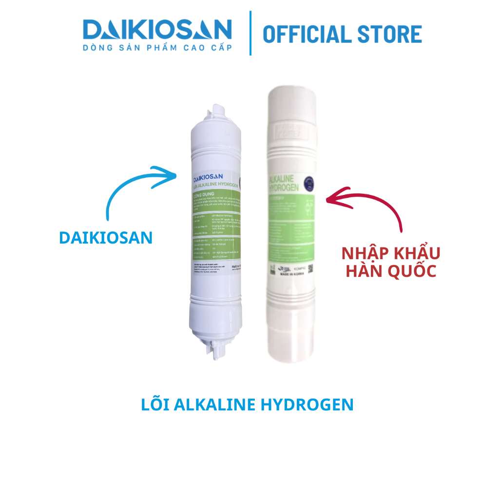 Lõi tạo khoáng Alkaline Hydrogen tạo ion kiềm + nâng PH Daikiosan