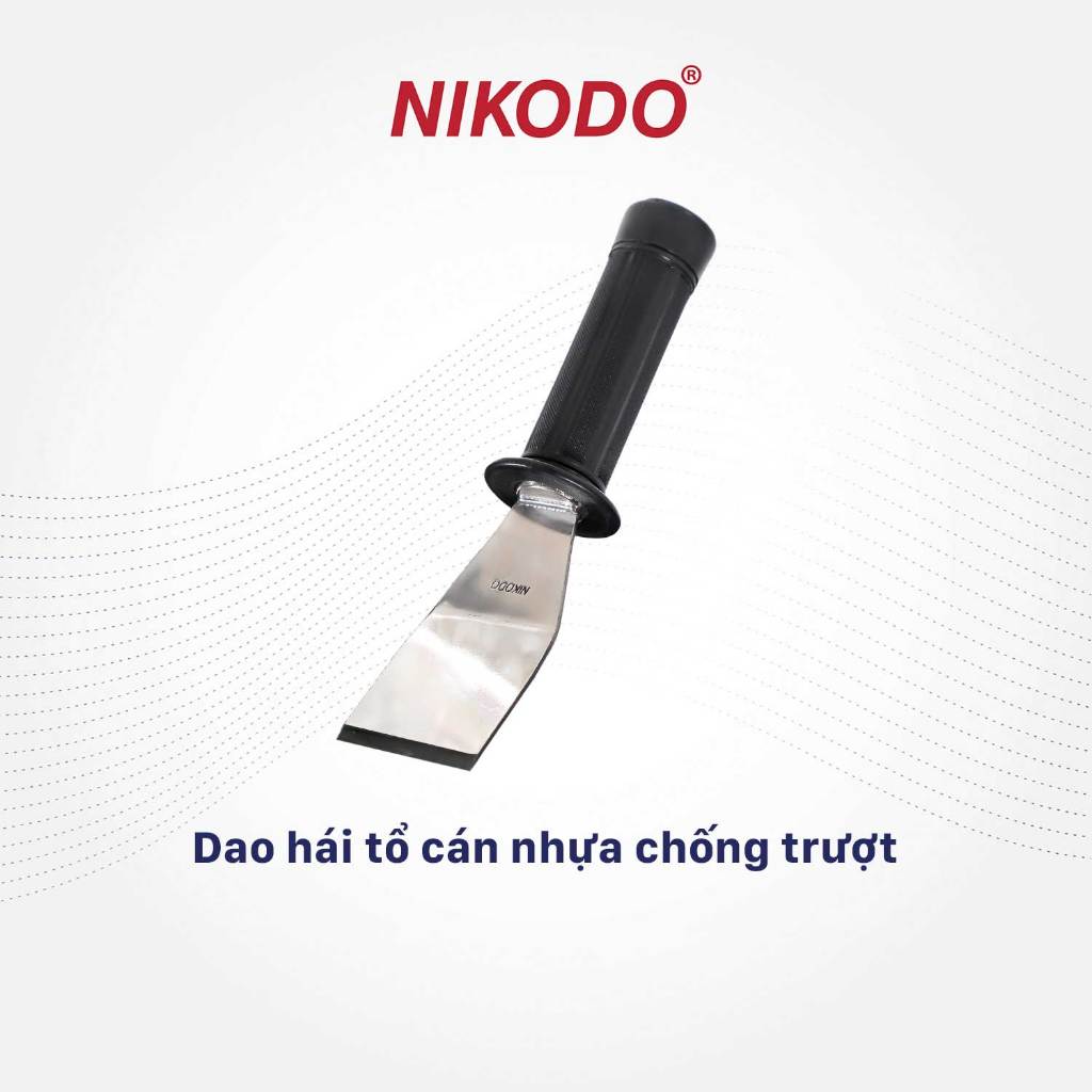 Dao hái tổ yến inox 304, cán nhựa chống trượt, có gương soi dễ lấy tổ - Nikodo