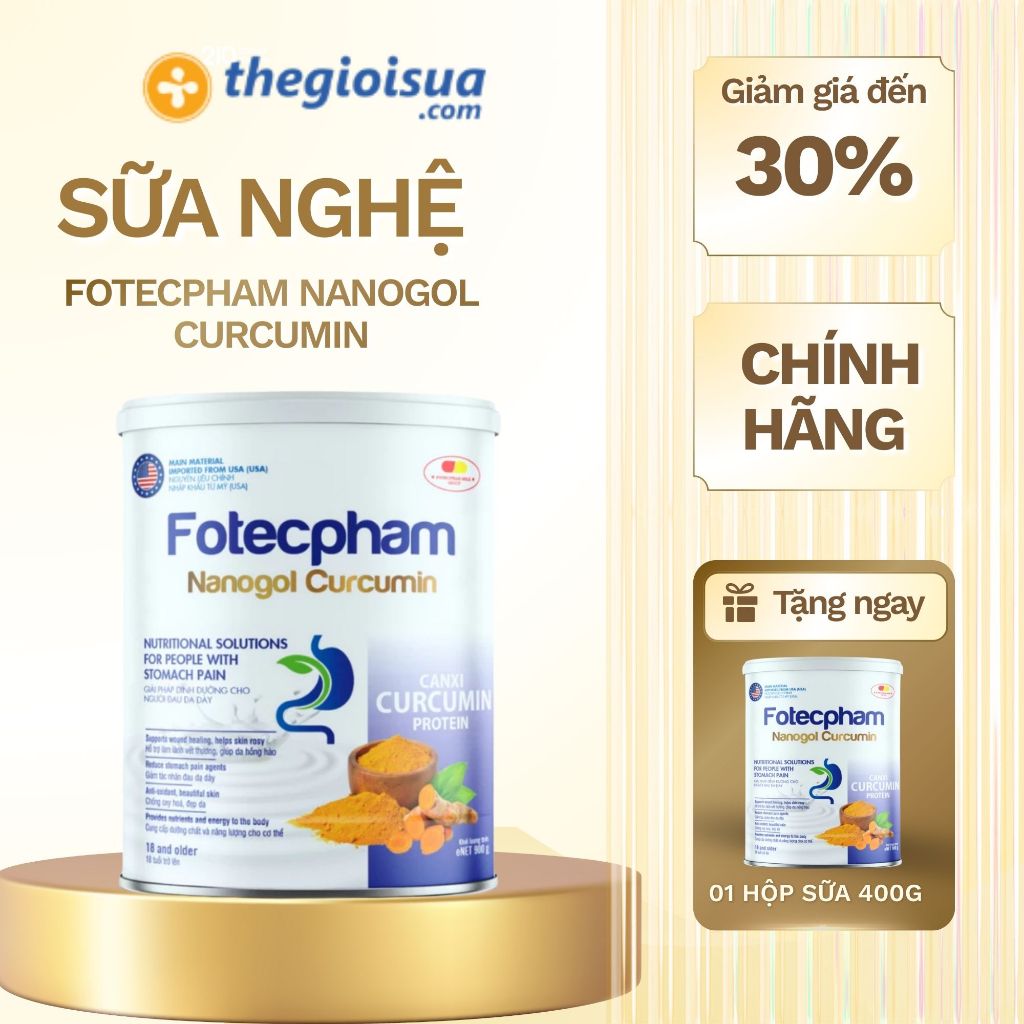 Sữa Nghệ Cho Người Đau Dạ Dày Nanogol Curcumin Giải Pháp Dinh Dưỡng Cho Người Đau Dạ Dày Hàng Chính Hãng
