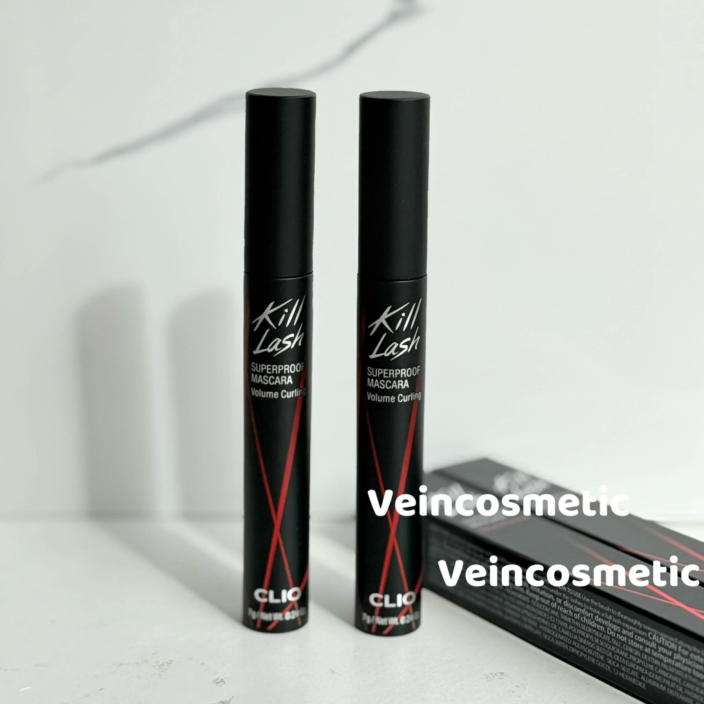 Mascara Clio Chống Nước Chuốt Mi Giữ Cong, Dài Dày Mi Chống Trôi Clio Kill Lash Superproof Mascara 7