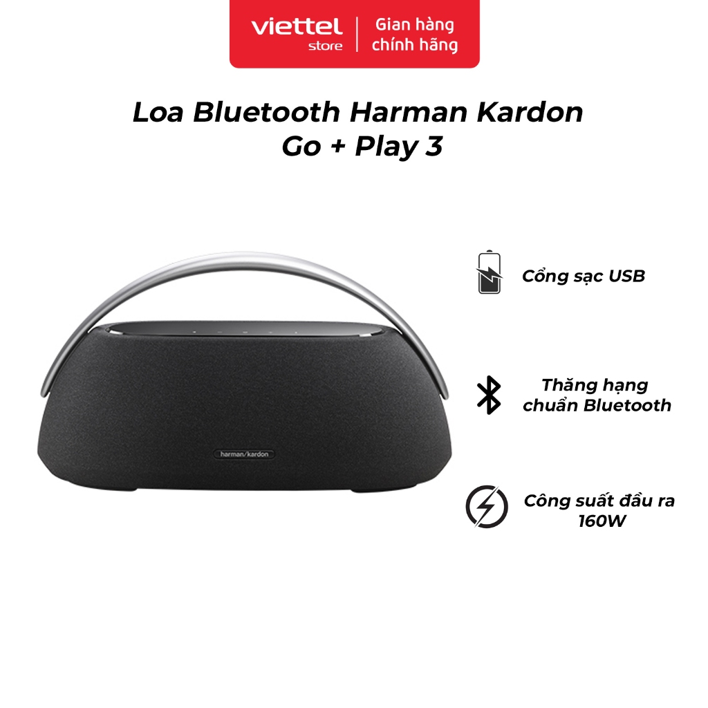 Loa Bluetooth Harman Kardon Go + Play 3 Chính hãng | Âm Thanh Cao Cấp