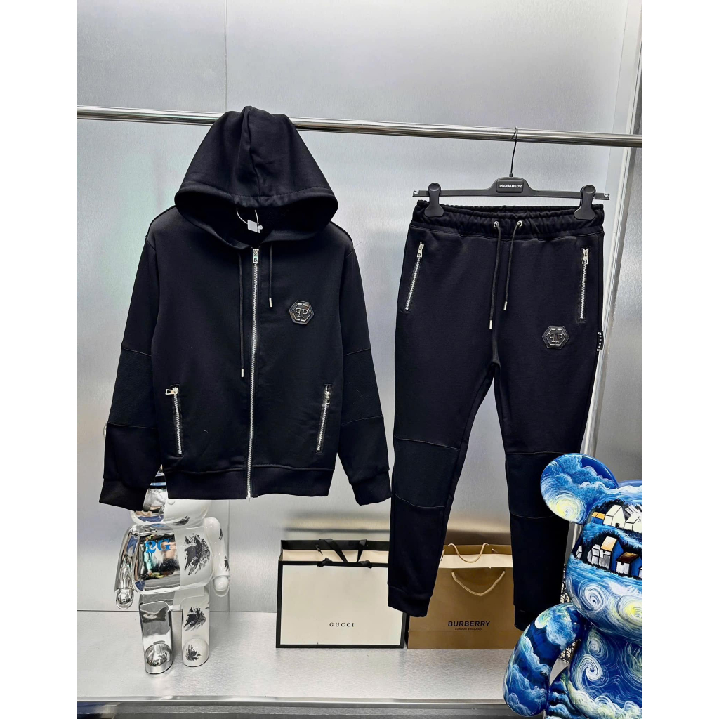 BỘ Hoodie Philip Plein HỔ  - Thời Trang Nam Nữ Philip Hot Trend Thu Đông 2025 Phiên Bản Mới
