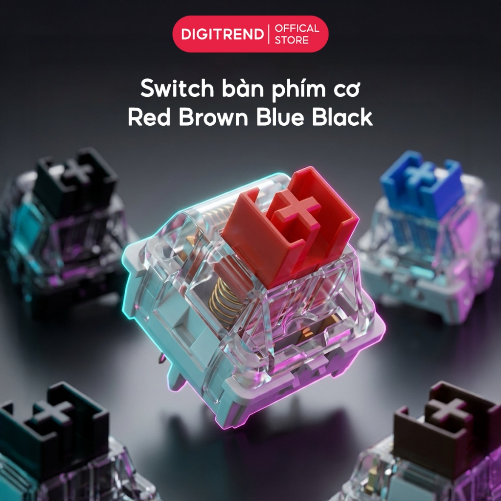 COMBO Switch Bàn Phím Cơ Red Brown Blue Black Switch 3 PIN Custom Thay Thế Dành Cho Bàn Phím Cơ