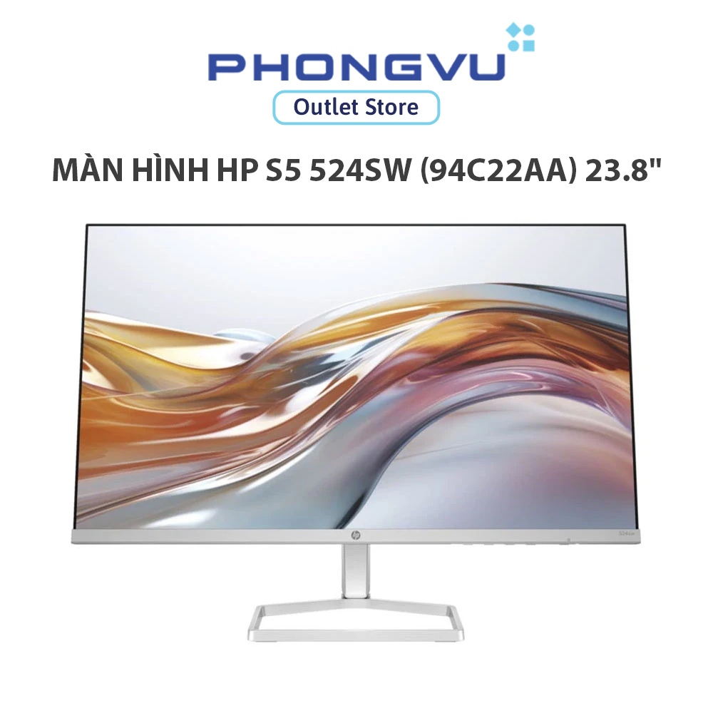 Màn hình HP S5 524sw (94C22AA) 23.8" (FHD 1920 x 1080/ IPS/ 100Hz/ 5 ms) - Bảo hành 36 tháng