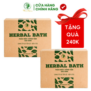 Combo 2 hộp thảo mộc xông tắm sau sinh wonmom 150gr