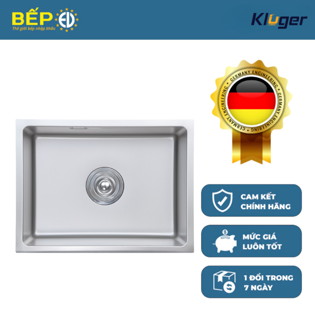 Chậu rửa bát Kluger KU6045FS Basic CUBE SERIES