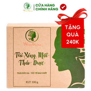 Túi xông mặt thảo dược sạch mụn, căng bóng da wonmom