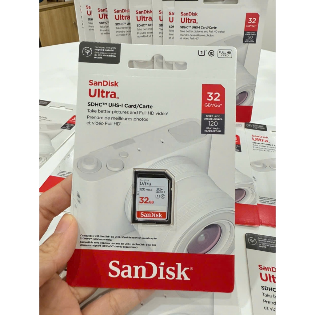 Thẻ Nhớ SD SanDisk Ultra 32GB- Chính hãng
