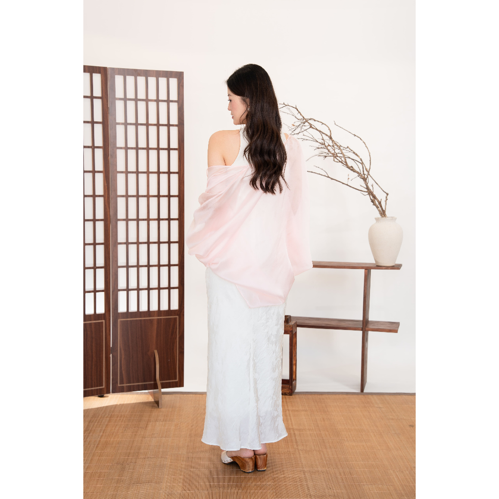 Áo khoác choàng tơ, phụ kiện phối đầm lụa La Boutique TA010-2512LAT | BigBuy360 - bigbuy360.vn