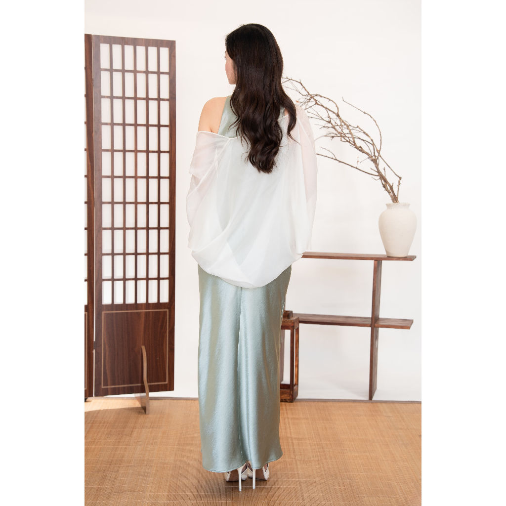 Áo khoác choàng tơ, phụ kiện phối đầm lụa La Boutique TA010-2512LAT | BigBuy360 - bigbuy360.vn