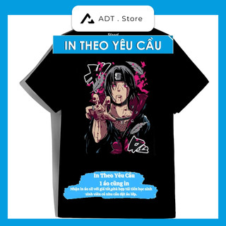 Áo Thun Naruto Sasuke Sakura Itachi Kakashi - Jujutsu Kaisen Gojo & Yuji (Black/White) ngắn tay, cực đẹp
