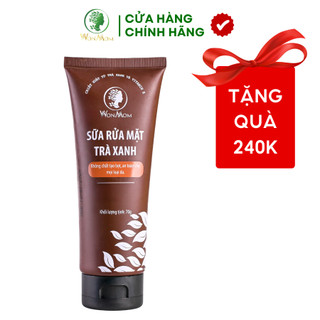 Sữa rửa mặt hữu cơ ngăn ngừa mụn, trắng da wonmom 70g