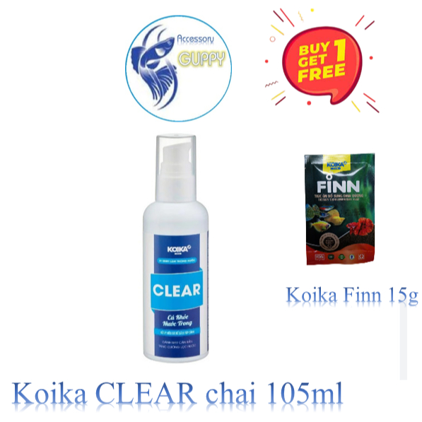 KoiKa Clear ( chai 105nl) - Vi Sinh Làm Trong Nước dành cho Cá & Tép Cảnh
