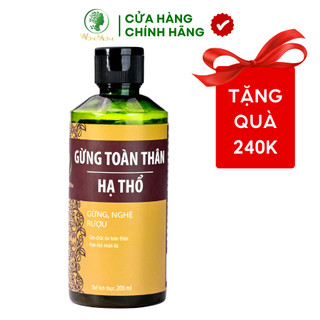 Gừng toàn thân hạ thổ massage giảm đau nhức, lưu thông khí huyết wonmom 200ml