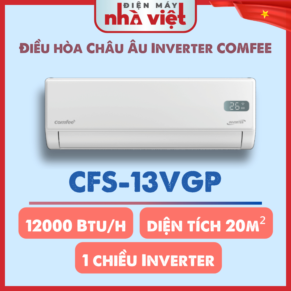 [CFS-13VGPF ] - Điều Hòa Thông Minh COMFEE 05 Sao Mới 1 Chiều Inverter (Chỉ giao)
