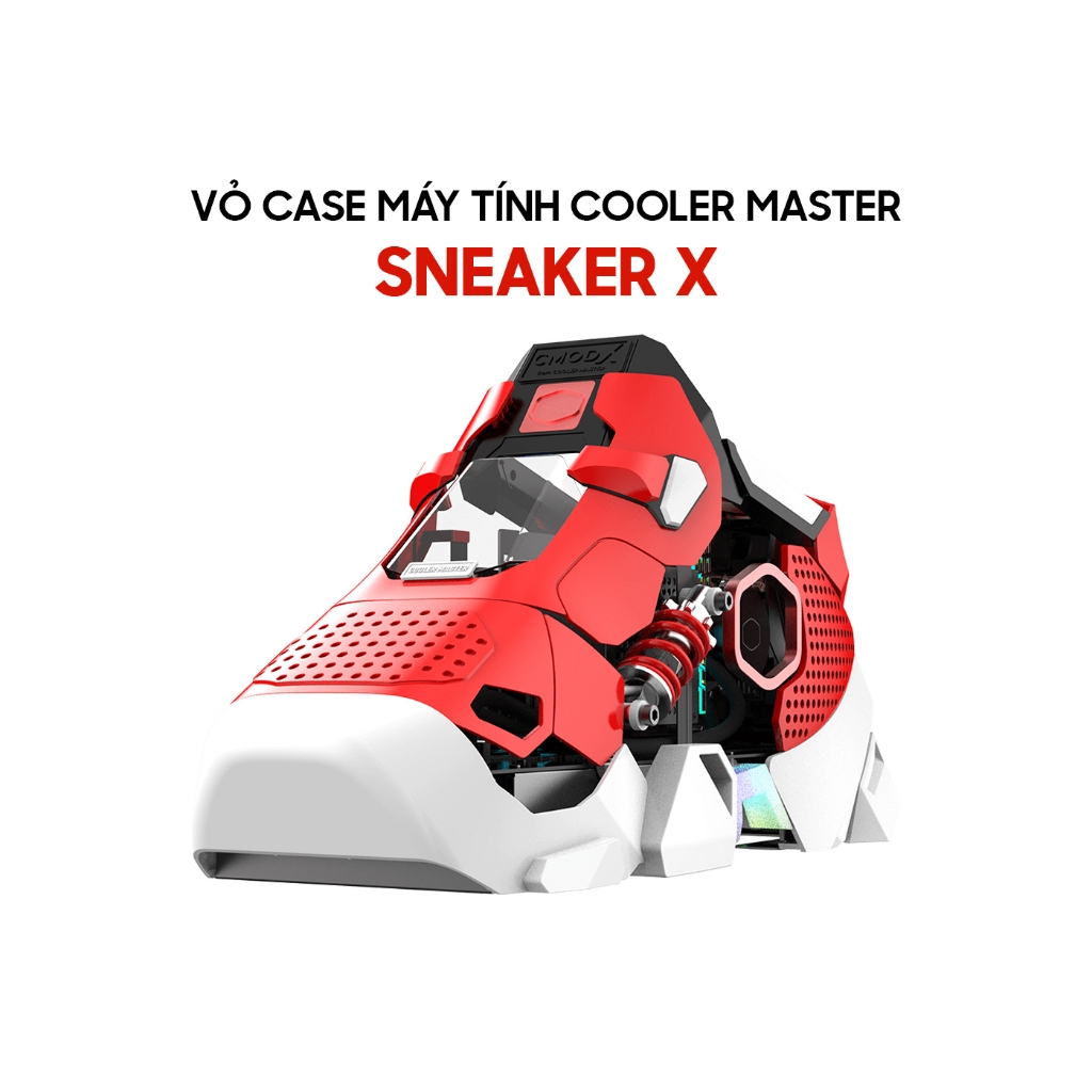 Vỏ Case Máy Tính Cooler Master Sneaker X Mini-ITX Kèm PSU 850W Gold & Tản Nhiệt Nước FLUX 360