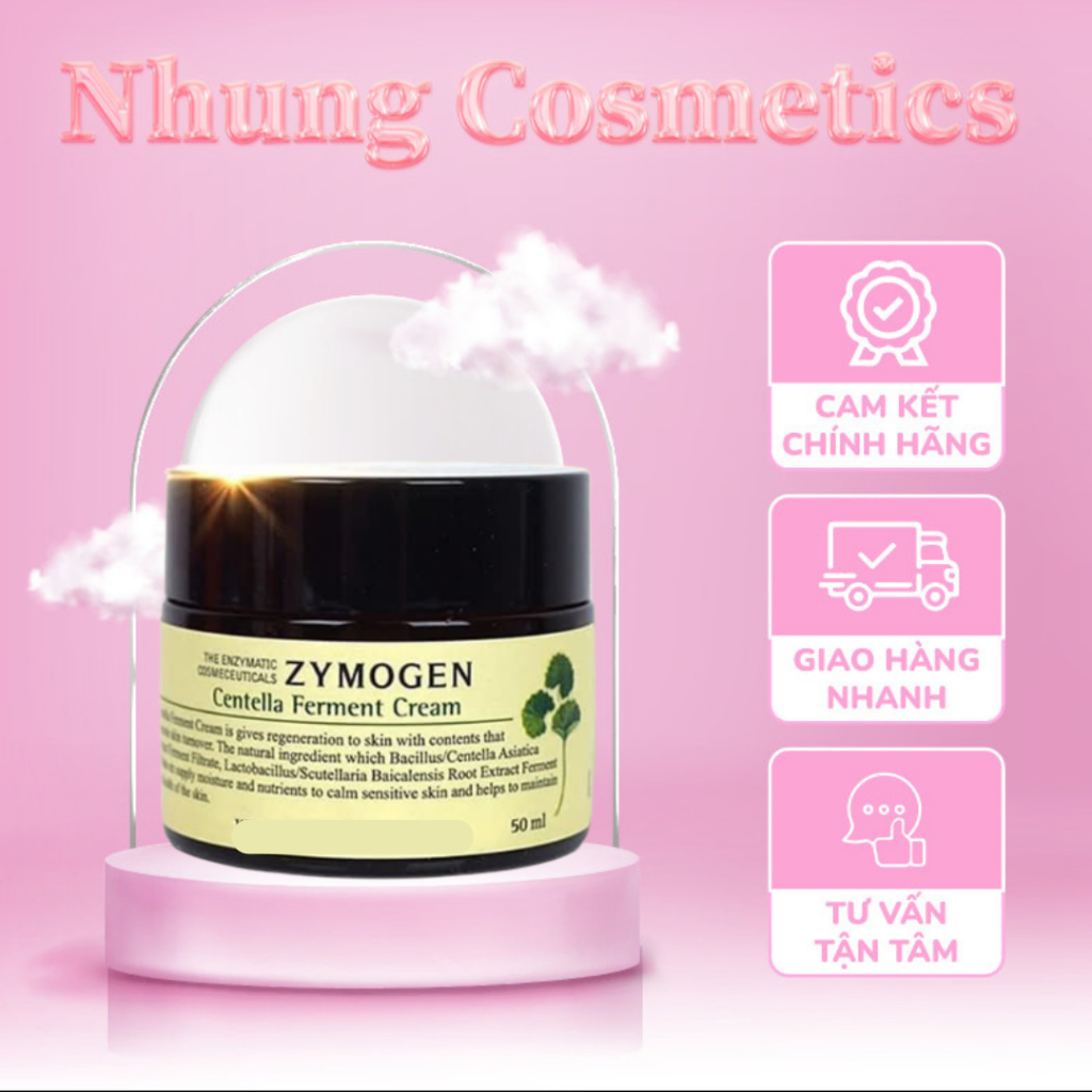 (Hàng chính hãng) Kem rau má lên men Zymogen Centella Ferment Cream cho da mụn, treatment - Nhung Cosmetics
