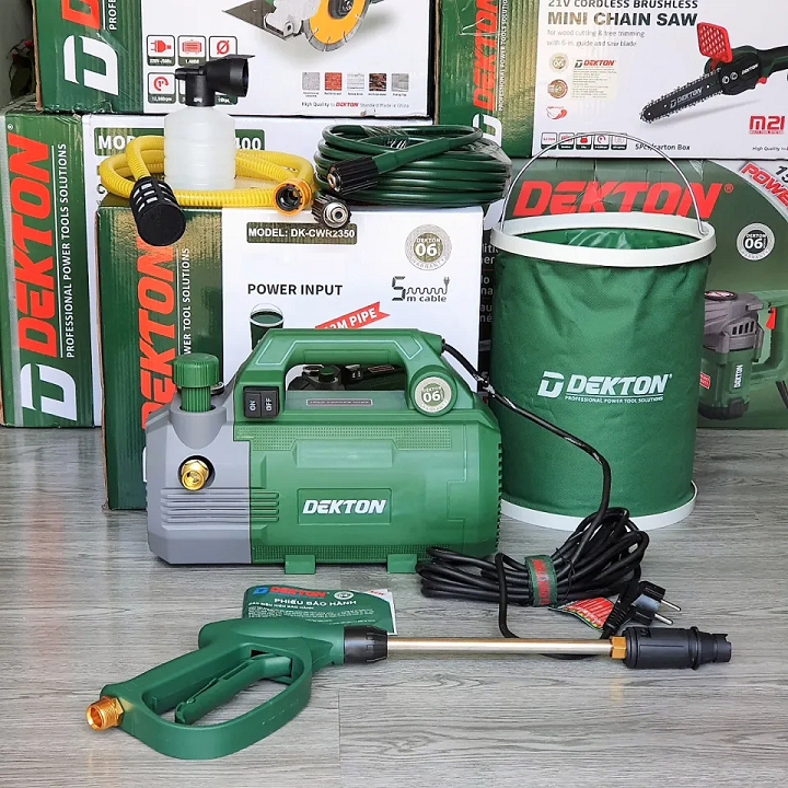 [CHÍNH HÃNG] Máy Rửa Xe Dekton DK-CWR2351R, Công suất 920W, Chỉnh Áp - Motor Lõi Đồng 100%, Bảo Hành 12 tháng | BigBuy360 - bigbuy360.vn