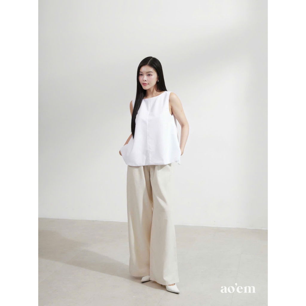 AO'EM STUDIOS | The Linen Pants - Quần Ống Rộng Freesize Chất Liệu Linen