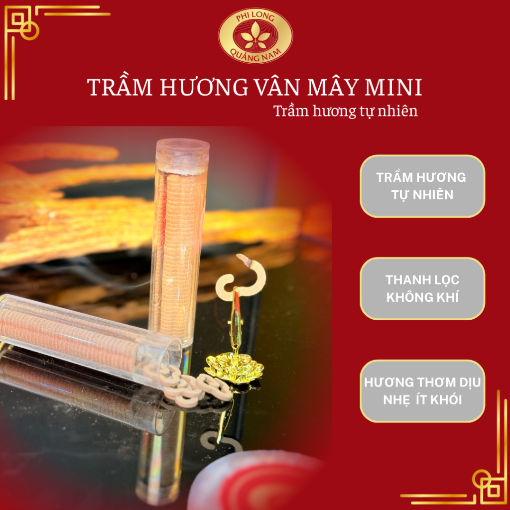 Nhang Vân Mây Mini Phi Long | Nhang Vân Ít Khói | Nhang Vân Tự Nhiên | Nhang Phi Long