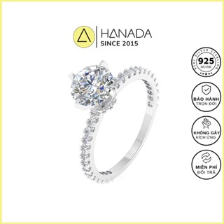 Nhẫn BẠC 925 Đá Trụ 6.5MM Chuẩn 6A 120 Lát Cắt (Bảo hành Trọn Đời) Grace Trang Sức Bạc Đi Tiêc 2572 P15