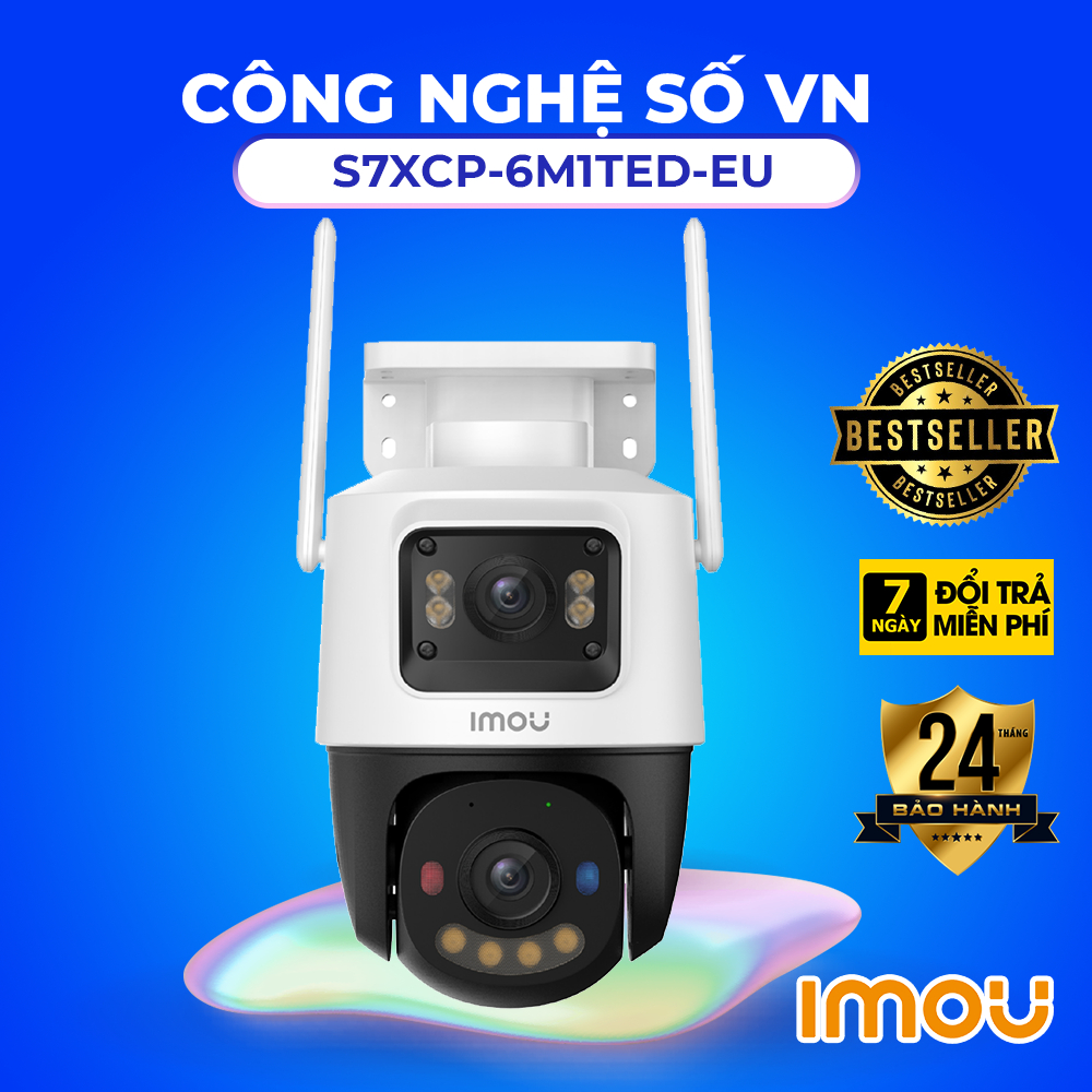 Camera IMOU Cruiser Dual 2C IPC-S7XCP-6M1TED-EU 6MP Lắp Sim 4G | BH Chính Hãng 2 Năm