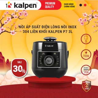 Nồi áp suất điện lòng nồi Inox 304 liền khối đa năng KALPEN P7 dung tích 3L hàng chính hãng