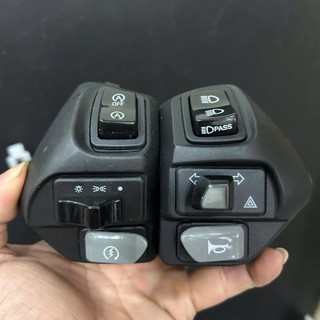 Công tắt NVX full chức năng ( pasing / hazard ) cho LC135 135GP JANUS EX135 ex nhỏ mio nouvo.. Nút Đen Exciter 135