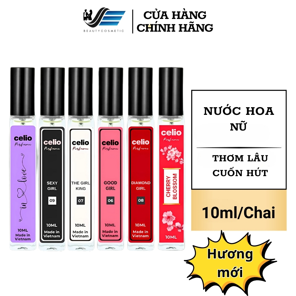 Nước Hoa Celio Nữ Mini 10ml – Cho Học Sinh, Xịt Thơm Body Nhẹ Nhàng Quyến Rũ, Lưu Hương Lâu Mùi Gỗ N