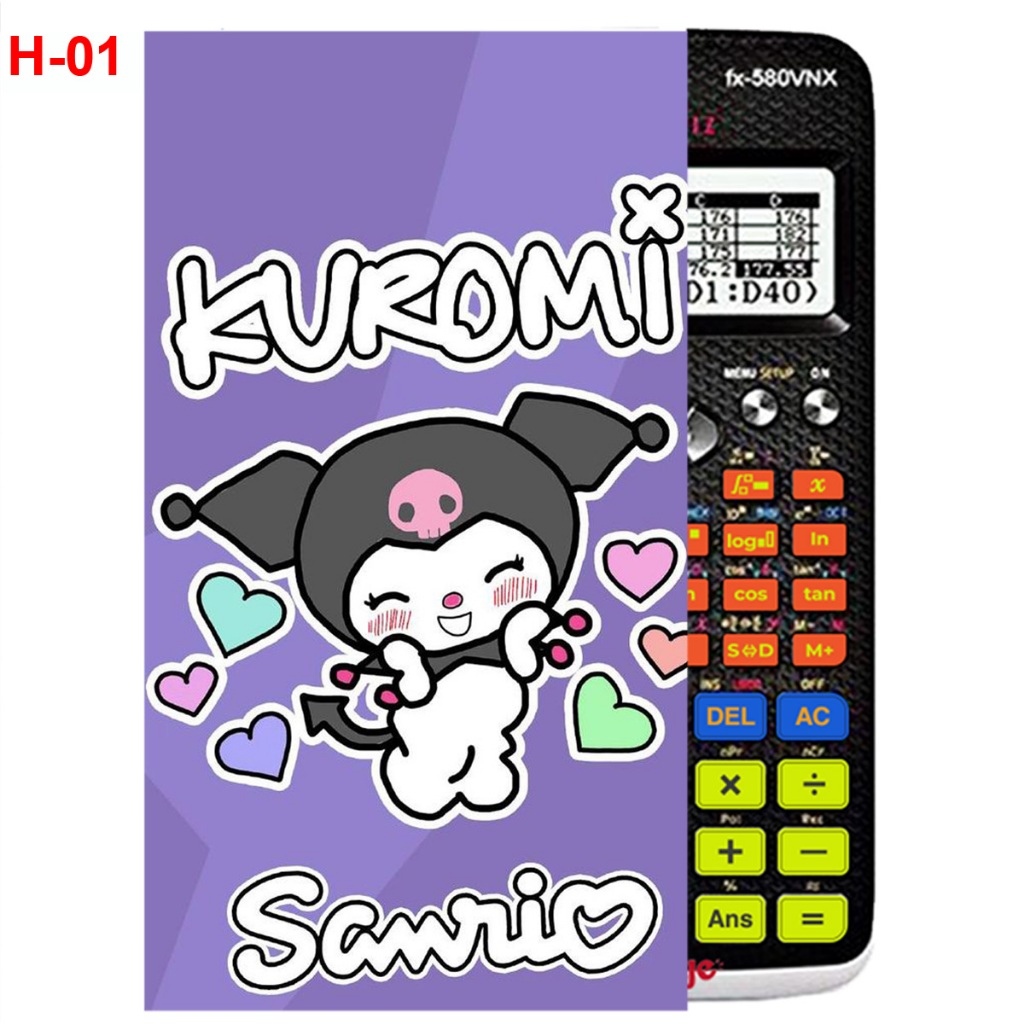 Hình dán Máy tính CASIO fx570, fx580... Anime Kuromi