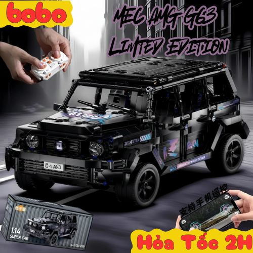 [New 2026] Mô Hình Đồ Chơi Lắp Ráp Siêu Xe Mec AMG G63 Black Bản Giới Hạn Tỷ Lệ 1:14 Quà Tặng Sinh N