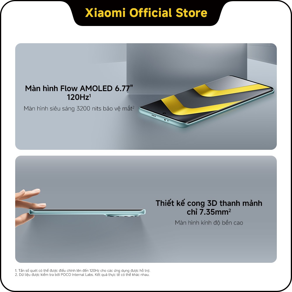 Điện thoại thông minh POCO M8 5G (8+256GB)|Thiết kế cong 3D thanh mảnh chỉ 7.35mm|Màn hình Flow AMOLED 6.77" 120Hz | BigBuy360 - bigbuy360.vn