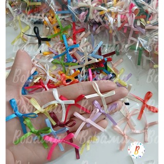 Set 100 chiếc nơ ruy băng nhí siêu xinh nhiều màu dùng trang trí