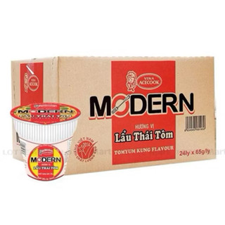 Sỉ Thùng 24  MÌ LY MODERN lẩu thái tôm- ĐI TỈNH - DATE MỚI