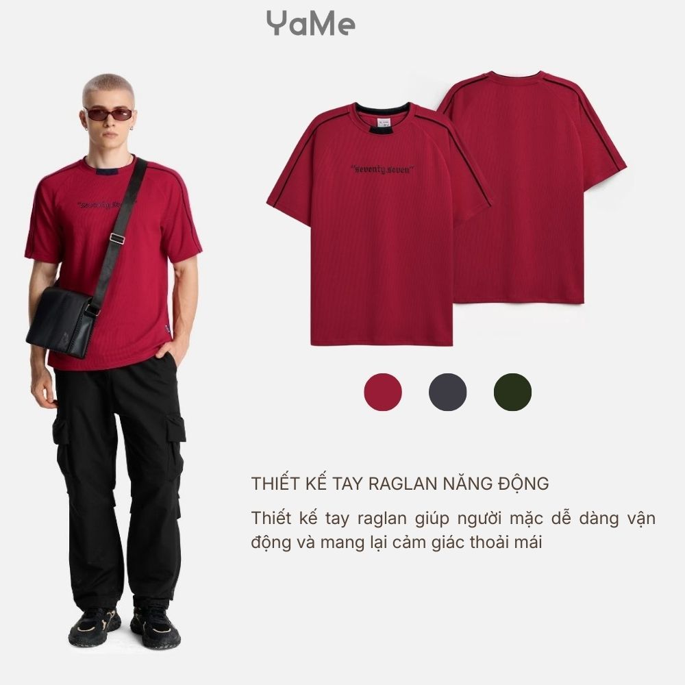 Áo Thun Nam DurableTex™ Vải Thun Gân Dày Khỏe Khoắn Seventy Seven 045 Dáng Ôm Vừa F2 23545 |YaMe|