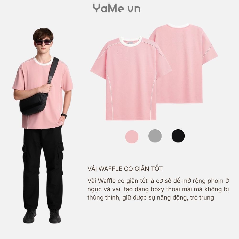 Áo Thun Nam Vải Tổ Ong EasyCare™ Chống Nhăn Giữ Dáng Seventy Seven 041 Dáng Rộng Rãi F4 23548 |YaMe|