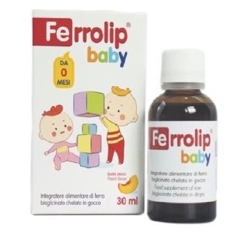 Sắt Ferrolip baby chính hãng nhập khẩu Ý hỗ trợ phòng thiếu máu cho bé